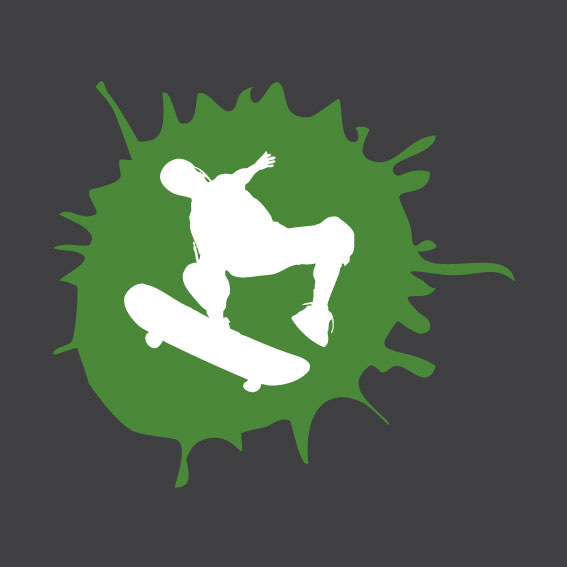 Skateboard Silhouette 4     0.75m x 0.75m